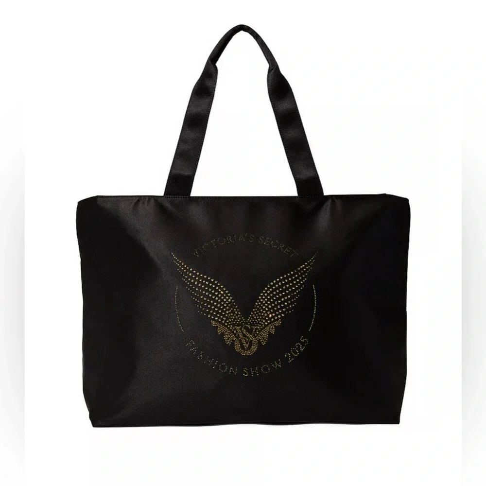 NWT Victoria's Secret 2025 Fashion Show Black Tote with Rhinestones